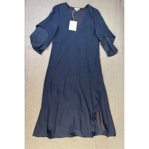 NWT Anna Cate Dress Meredith As A Maxi Career Classic Navy Blue Size Medium